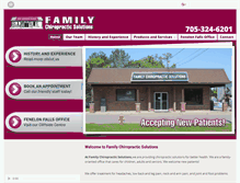 Tablet Screenshot of familychiropracticsolutions.com